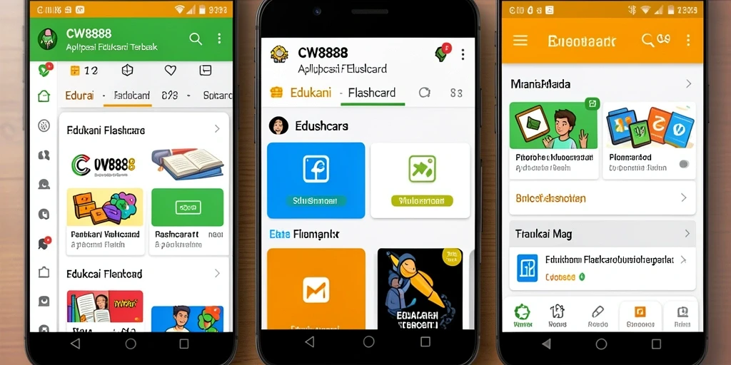 Tampilan antarmuka aplikasi CW8888 yang user-friendly.