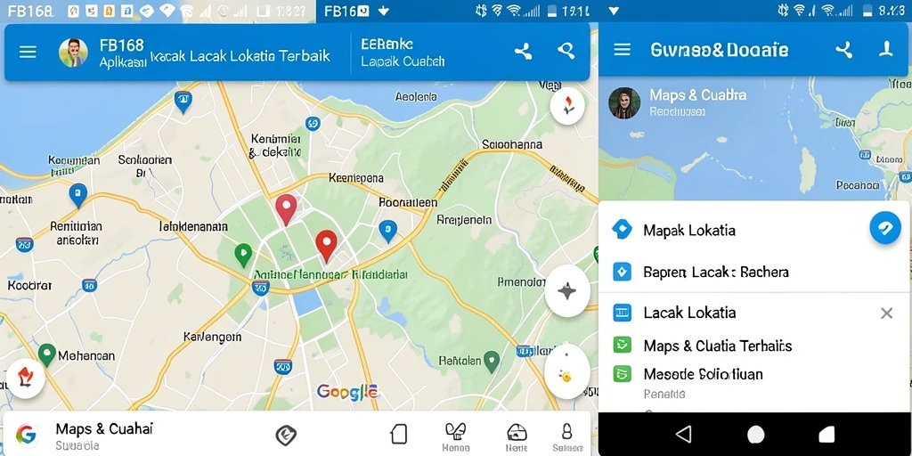 Antarmuka FB168 menampilkan fitur pelacakan lokasi secara real-time.