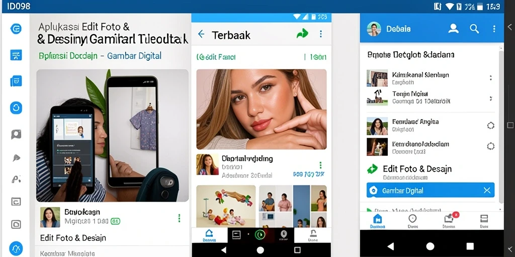 Antarmuka aplikasi ID098 yang intuitif dan mudah digunakan.