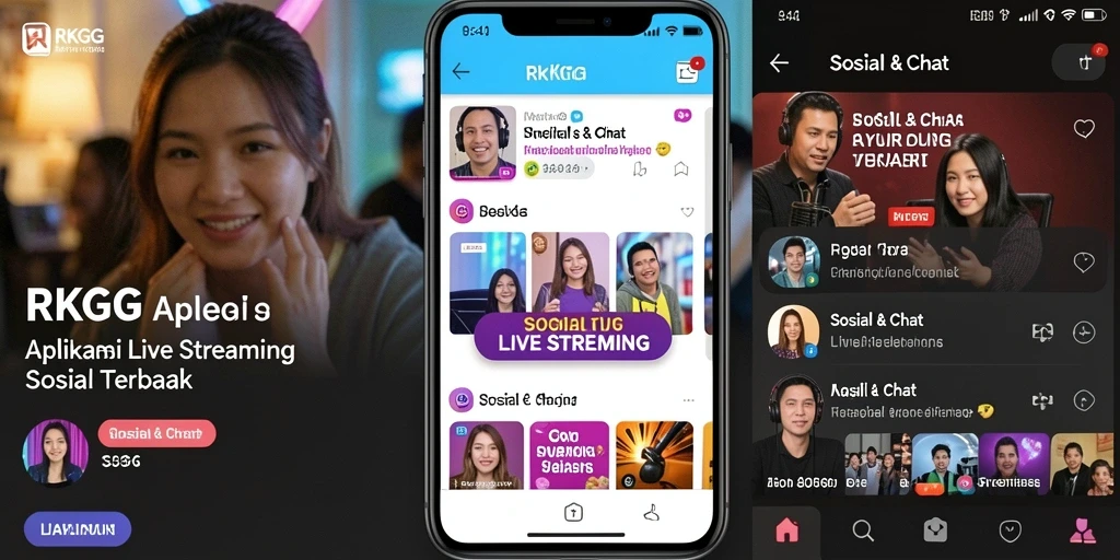 Antarmuka RKGG yang menarik saat sesi Live Streaming.