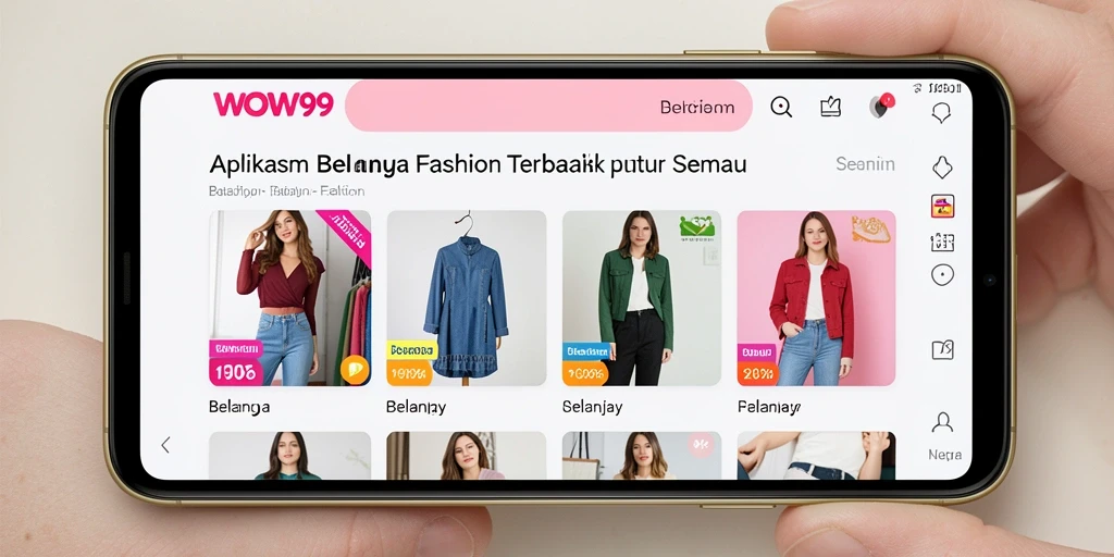 Tampilan antarmuka WOW99 yang modern dan user-friendly.